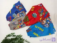 شلوارک رنگی پسرانه کمرکش جنس نخی