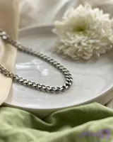 گردنبند کارتیر مردانه رنگ ثابت و ضد حساسیت و کیفیت درجه یک