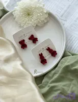 گوشواره عروسکی میخ نقره ضد حساسیت