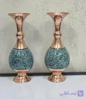 گلدان صراحی فیروزه کوبی ۲۰سانتی