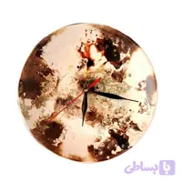 ساعت دیواری سرامیکی دست‌ساز نارسیس، تک‌نسخه با رنگ منحصربه‌فرد انتزاعی – N5.clock