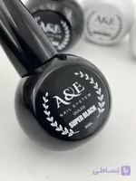 لاک ژل مشکی A&E ای اند سوپر بلک حجم 30 میل