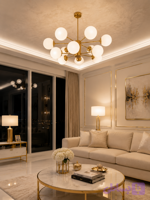 لوستر مدل M70 مینمال مدرن ده شاخه