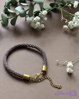 دستبند زنانه میوکی مدل اسپیرال شکلاتی