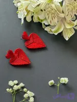 گوشواره زنانه میوکی مدل یاقوت سرخ