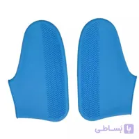 کاور کفش مدل سیلیکونی رنگ آبی سایز متوسط