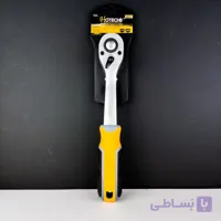 آچار جغجغه ای 1.2 - فشار قوی - دندانه ریز - دسته ارگانیک و حرفه ای - روکش دسته پی وی سی دو رنگ - برند اصلی 200103