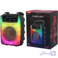 اسپیکر بلوتوثی قابل حمل KTS-2006 3 اینچ شارژی با رادیو FM، USB و نورپردازی LED