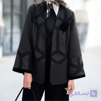 مانتو مجلسی رسمی کتی بهاره مشکی