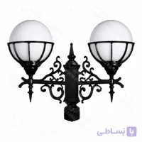 چراغ کلاسیک ویلایی دوشاخه رزبزرگ مدل 8پرحباب کد AM126