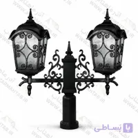 چراغ کلاسیک ویلایی دوشاخه رزبزرگ مدل آروین کد AM135