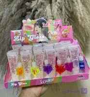 برق لب فانتزی حرارتی آویز دار Lip glass دوقلو