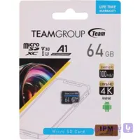 کارت حافظه تیم گروپ TeamGroup مدل A1 V30 U3 100MB/s ظرفیت 64GB