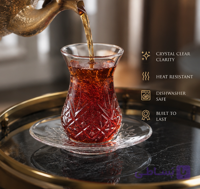 ست ۱۲ پارچه استکان و نعلبکی پاشاباغچه TIMELESS| ساخت ترکیه