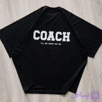 تیشرت باکسی یونیسکس برند بولد مدل COACH آستین رگلان و جنس پنبه سوپر