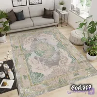 فرشینه استپ دار طرح پتینه مناسب نشیمن و اتاق خواب کد ۸۰۷