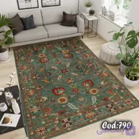فرشینه استپ دار طرح پتینه مناسب نشیمن و اتاق خواب کد ۷۹۰
