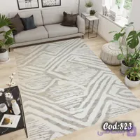 فرشینه استپ دار طرح اسپورت مناسب نشیمن و اتاق خواب کد ۸۲۳