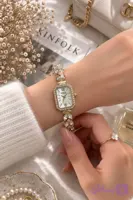 ساعت زنانه بند گندمی