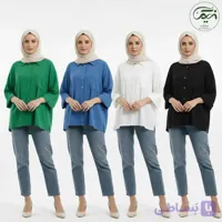 شومیز ابرو بادی ساده و گره ای/دوخته شده برای حمایت