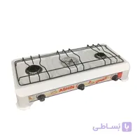 اجاق گاز سه شعله لعابی برند آشین مشکی