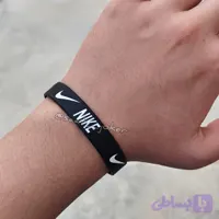 دستبند سیلیکونی باریک نایک دستبند سیلیکونی پهن نایک