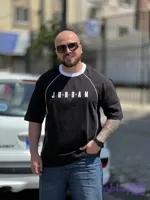 تیشرت مردانه جردن قواره باکسی گرم بالا