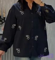 شومیز باکسی طرح سه ستاره