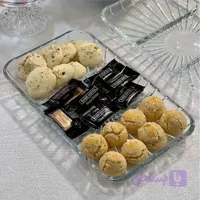 اردوخوری بلور پاشاباغچه مدل 3 خانه کد elegant-54983