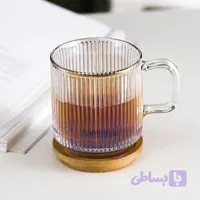 ماگ دسته دار بلور خطی وارداتی kit-711