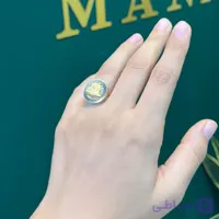 انگشتر طلا 18 عیار ورساچه وزن 4.540 گرم اجرت ساخت ۱۳ درصد کد GD01 000249