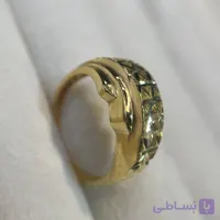انگشتر طلا 18 عیار ونکلیف تراش وزن 2.480 گرم اجرت ساخت ۸ درصد کد GD01 000253