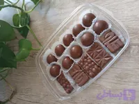 شکلات مغزدار کاکائویی دست ساز با مغز انتخابی