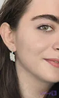 گوشواره نقره ی ایران با سنگ فیروزه اصل خرید مستقیم از گالری هنری