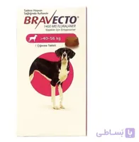 قرص براوکتو ضد انگل و کک و کنه مناسب وزن ۴۰ تا ۵۶ کیلو