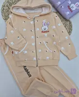 ست سویشرت و شلوار گرم دخترانه Rabbit (سایز 45 50)
