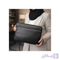 کیف وکالتی( فولدر ) اداری دورزیپ جیب دار چرم طبیعی طرح فلوتر مشکی