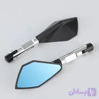 آیینه اسپرت موتور سیکلت نقره ای