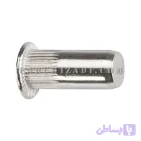 مهره پرچی استیل گرد سر فلنجی (لبه دار) ته بسته سایز M8