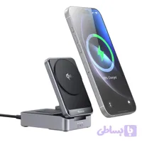 استند و شارژر وایرلس چندکاره مگنتی مک دودو Mcdodo CH-5192 Qi2 به همراه آداپتور