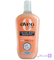 شامپو بدن کرمی اوک شاین OVEQ Shine حاوی پروتئین شیر، روغن آووکادو و آرگان ۴۰۰ میلی‌لیتر