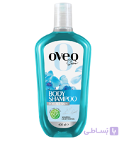 شامپو بدن اوک شاین OVEQ Shine مناسب انواع پوست حاوی آلوئه‌ورا و ویتامین E حجم 400 میلی‌لیتر
