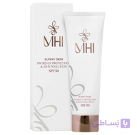 کرم ضد آفتاب رنگی ام اچ آی محافظ پوست SPF50 | ضد آلودگی و مرطوب کننده 50 میلی لیتر