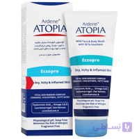 لوسیون شوینده بسیار ملایم حاوی 50% روغن نرم کننده صورت و بدن آتوپیا