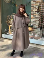 پالتو شالی روناک شکلاتی خاکی