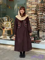 ست دو تیکه هانا کبریتی قهوه ای