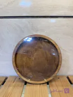سینی سرو جنس چوبی مدل گرد