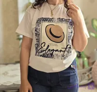 تیشرت ترک طرح کلاه حصیری