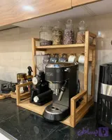 استند چوبی دستگاه قهوه