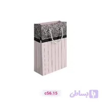 پاکت کادو با طرح توری مشکی صورتی (سری 15)